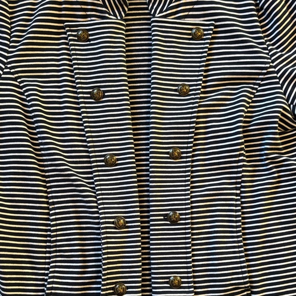 Tommy Hilfiger Navy blue and White Striped Jacket - Picture 4 of 5